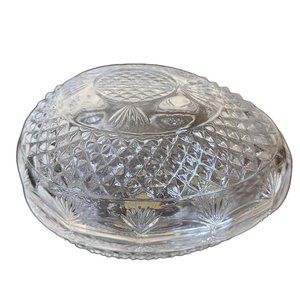 Vintage Avon 1977 Mothers Day Fostoria Lead Crystal Candy Easter Covered Dish